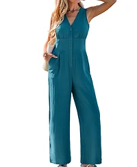 Cupshe Women's Out of Sight Blue Jumpsuit