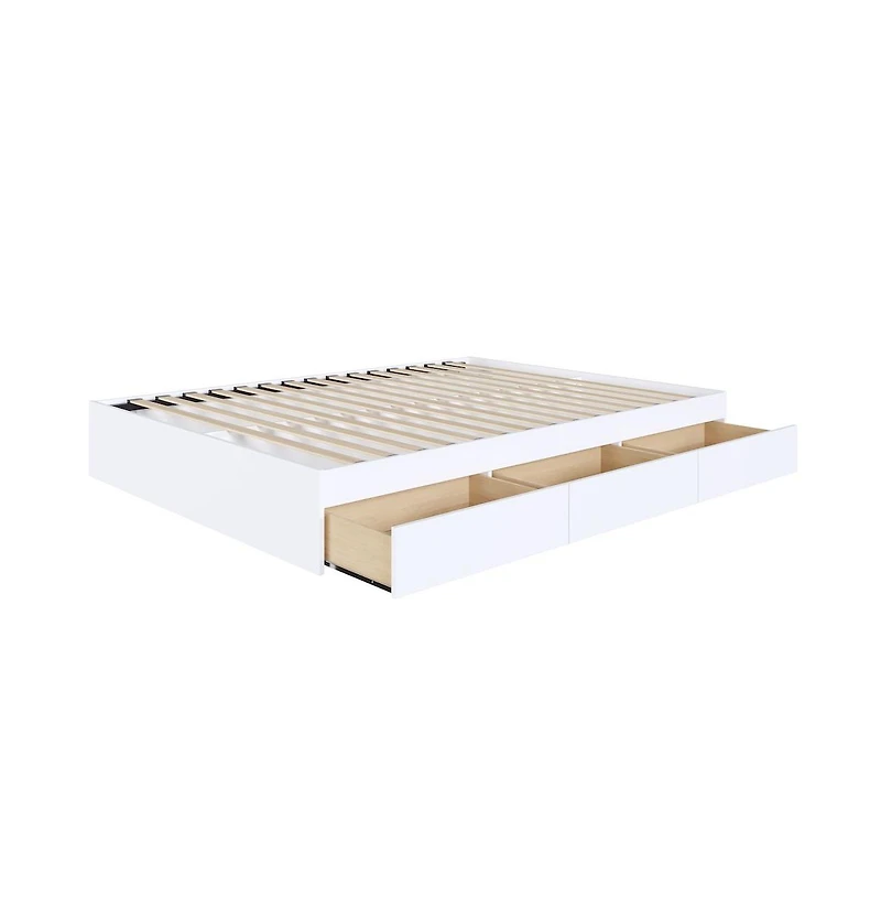 Nexera 3-Drawer Storage Bed Frame