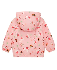 Rokka&Rolla Toddler Girls Fleece Lined Windbreaker Rain Jacket