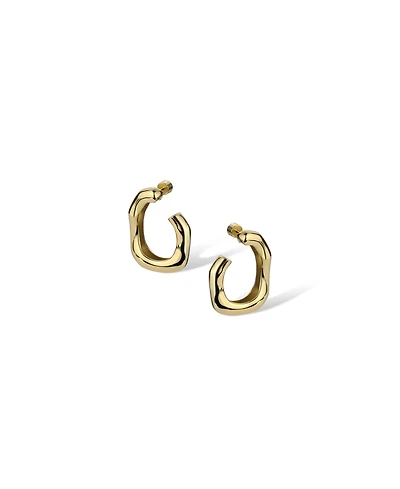 Retro Chic Root Hoop Earrings