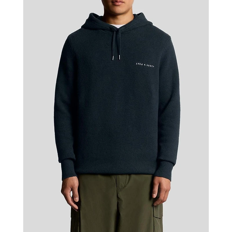 Lyle & Scott Men's Script Long Sleeve Knitted Hoodie