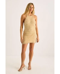 Nasty Gal Women's Droplet Beaded Mini Dress