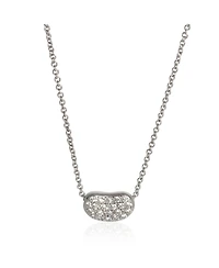 Pre-Owned Tiffany & Co Platinum Diamond Elsa Peretti Bean Pendant