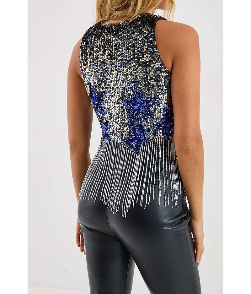 Nasty Gal Women's Embellished Tassel Vest