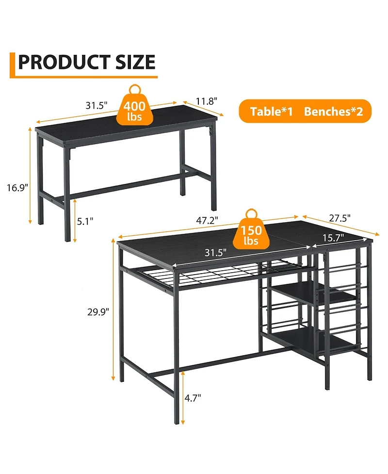 gaomon Dining Table Set for 4