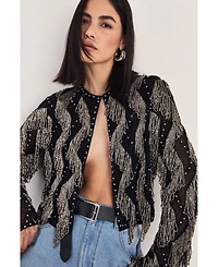 Nasty Gal Women's Loop Tassel Embellished Jacket