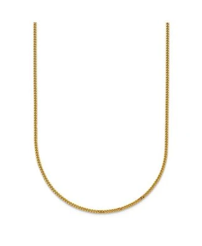Curata Jewelry Solid 18k Yellow Gold Italian 1.2mm Thin Curb Chain Necklace 16 24 Inches