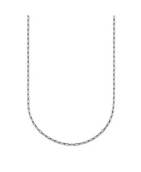 Curata Jewelry Solid 950 Platinum 1.4mm Thin Paperclip Chain Necklace 16 24 Inch Chain Necklace