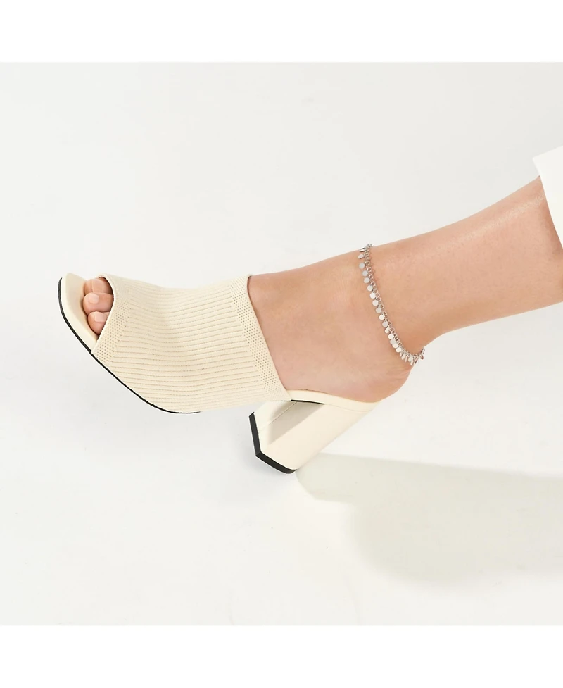 Curata Jewelry 925 Sterling Silver 10 Inch Rhodium Plated Round Link With Hanging Circles Adjustable Anklet Anklet