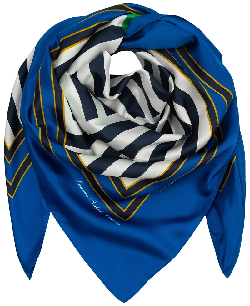 Lauren Ralph Lauren Blocked Stripe Large Square Scarf