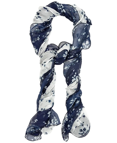 Lauren Ralph Lauren Floral Double Ruffle Scraf