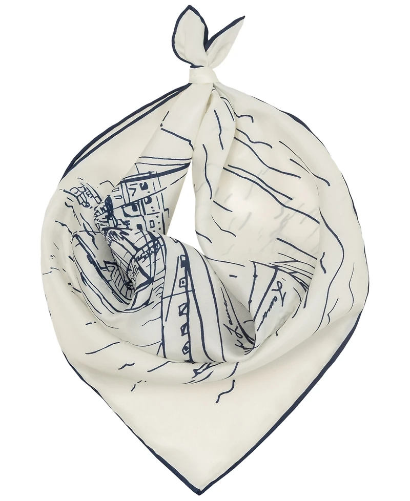 Lauren Ralph Conversational Small Square Scraf