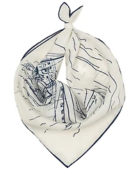 Lauren Ralph Conversational Small Square Scraf