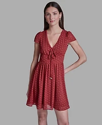 Bcbg Women's Short-Sleeve Mini Dress