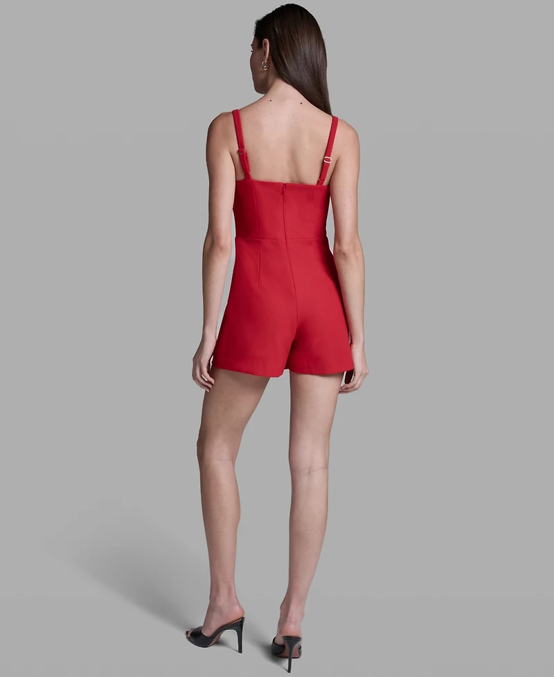 Bcbg Women's Sleeveless Mini Romper Dress