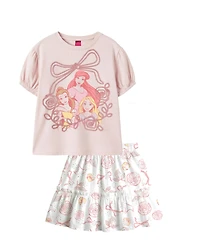 Disney Girls' 2T-6X Short-Sleeve T-Shirt and Skirt, 2-Piece Set