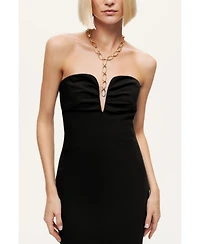 Nocturne Women's Strapless Sweetheart Midi Pencil Dress