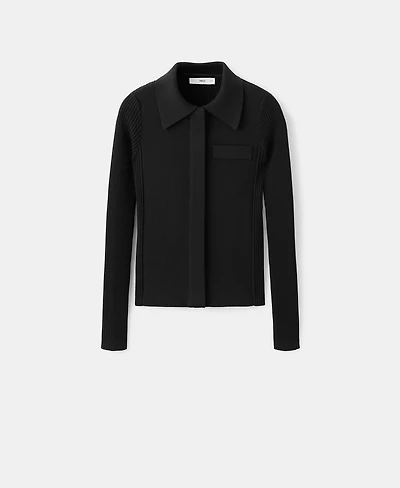 Mango Women's Pocket Knit Cardigan Sweater