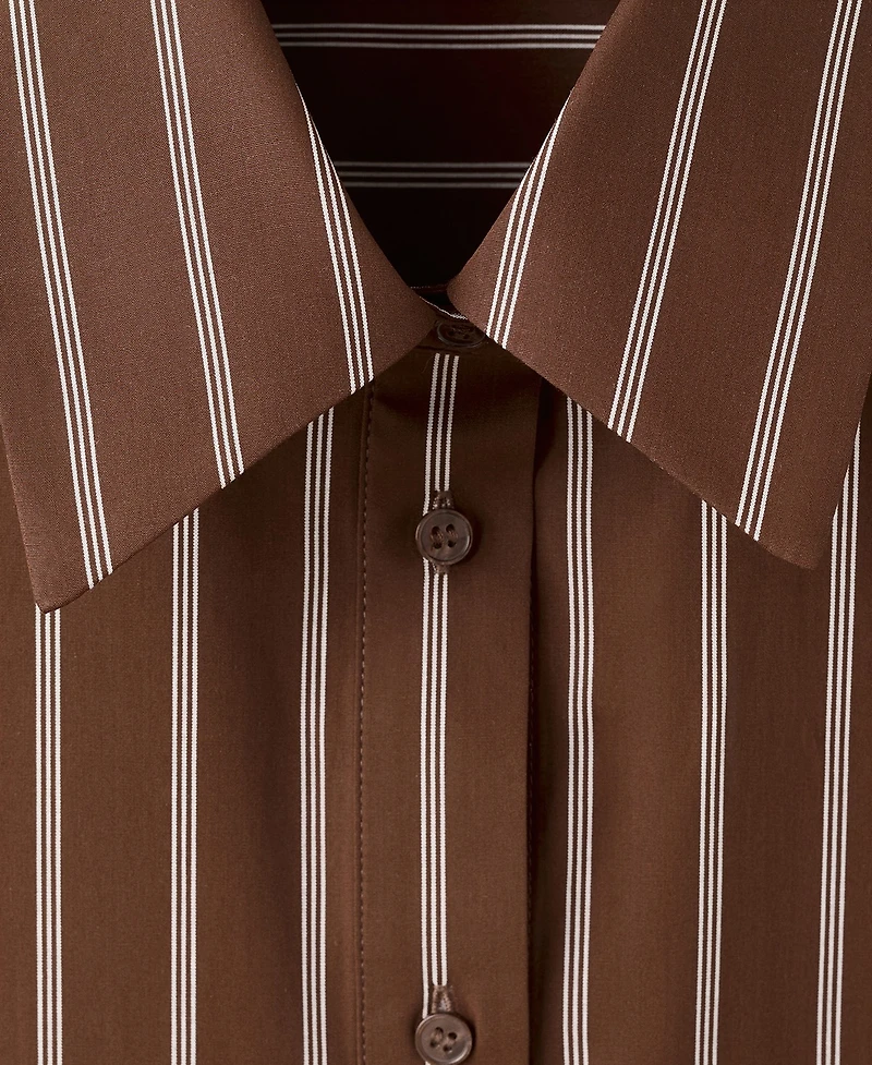 Mango Women's Pocket Striped Shirt