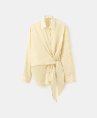 Mango Women's Stripped Knot Shirt