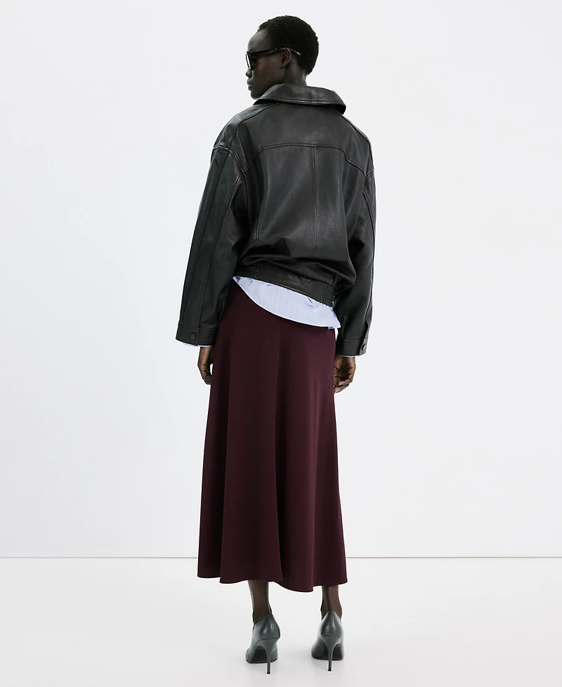 Mango Women's Fine Knit Midi Skirt