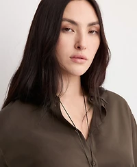 Mango Women's Straight Lyocell Shirt