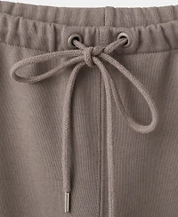 Mango Women's Elastic Waist Cotton Pants