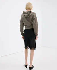Mango Women's Contrast Seam Hoodie