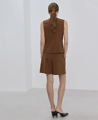 Mango Women's Pinstriped Suit Vest