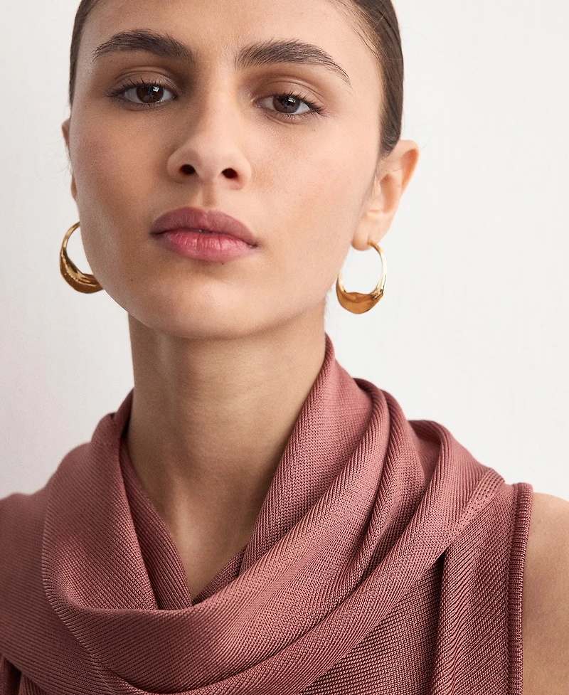 Mango Women's Knit Shawl Dress