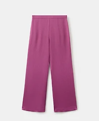 Mango Women's Satin Straight-Fit Pants