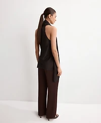 Mango Women's Scarf Neck Top