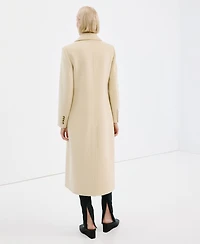 Mango Women's Buttoned Wool Coat