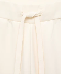 Mango Women's Fluid Long Cotton Pants