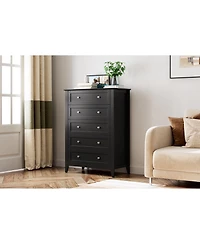 gaomon 5 Drawers Dresser for Bedroom,Storage Dressers Organizer with Handles & Deep Drawers