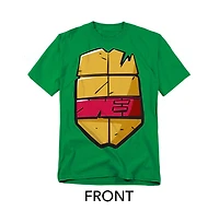 Teenage Mutant Ninja Turtles Men's 2012 Raphael Shell Front Back T-Shirt