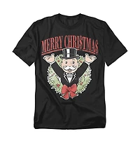 Monopoly Men's Man Merry Christmas T-Shirt