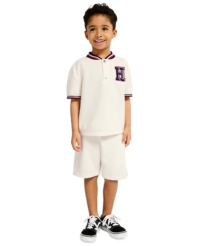 Tommy Hilfiger Boys' 2T-7 Short-Sleeve Polo Shirt and Shorts, 2-Piece Set