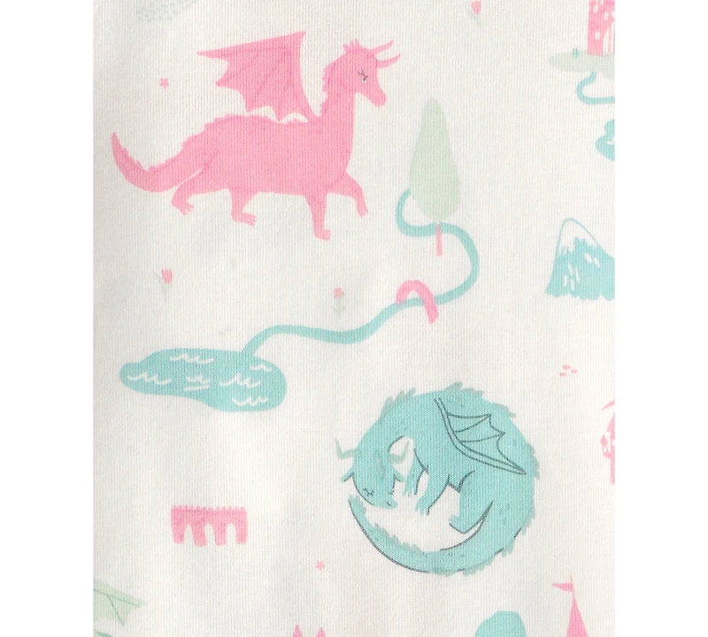 Carter's Boys' Toddler 2T-5T Short-Sleeve T-Shirt and Snug-Fit Pants, 4-Piece Pajama Set