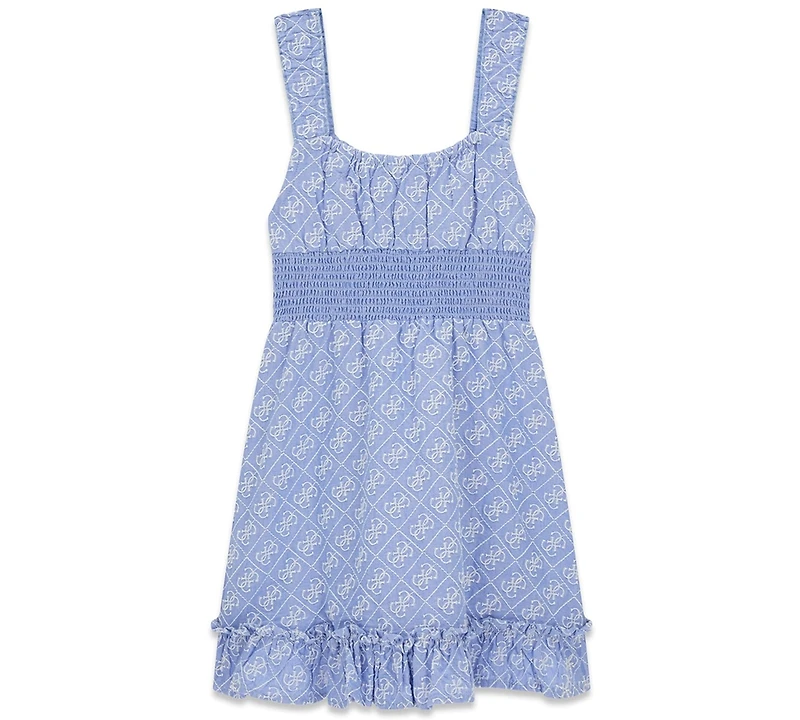 Guess Girls' 7-16 Embroidered Oxford Tank Dress