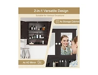 Bathroom Wall-Mount Mirror Cabinet Organizer for Stylish Storage and Space-Saving Solutions