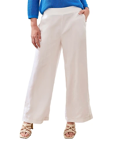 Tribal Women's Lightweight Wide-Leg Pants