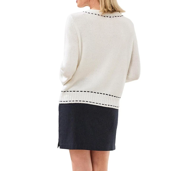 Tribal Women's Contrast Stitch Cardigan