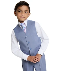 Haggar Boys' 4T-7 V-Neck Vest, Pants, Long-Sleeve Shirt and Tie, 4-Piece Set