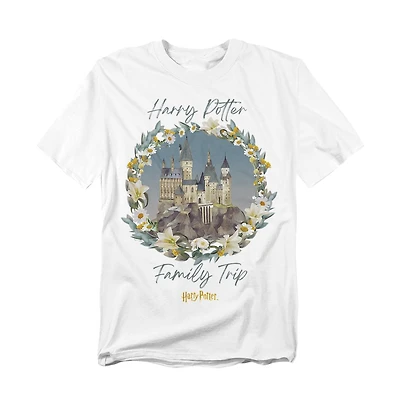 Harry Potter Men's Hogwarts Family Trip Watercolor T-Shirt