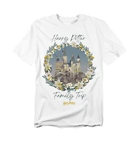 Harry Potter Men's Hogwarts Family Trip Watercolor T-Shirt