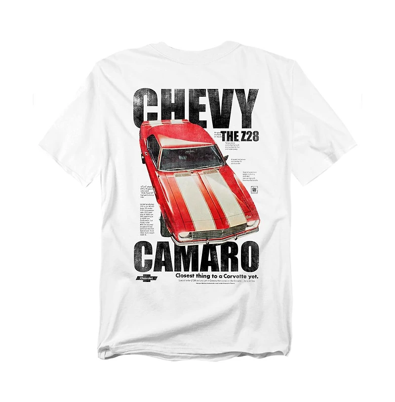 Corvette Men's Chevrolet Camaro Z28 Back T-Shirt