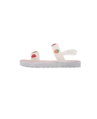 Bebe Girls Pcu sandal with strawberry charms