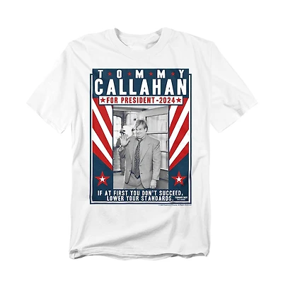 Tommy Boy Men's Callahan For President 2024 Lower Your Standards T-Shirt