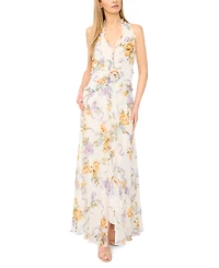 Parker Women's Sleeveless Ruffle Front Maxi Dress